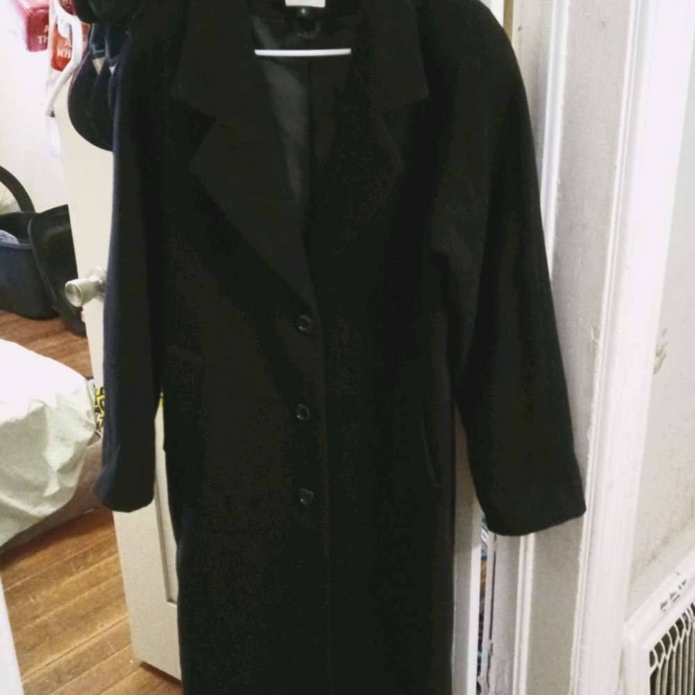 Kathie lee black trench coat